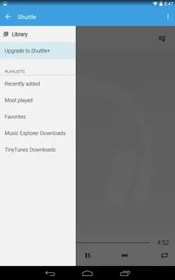 Shuttle Music Player android App screenshot 0