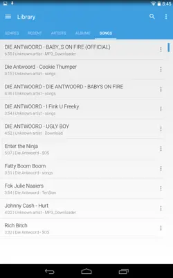 Shuttle Music Player android App screenshot 1